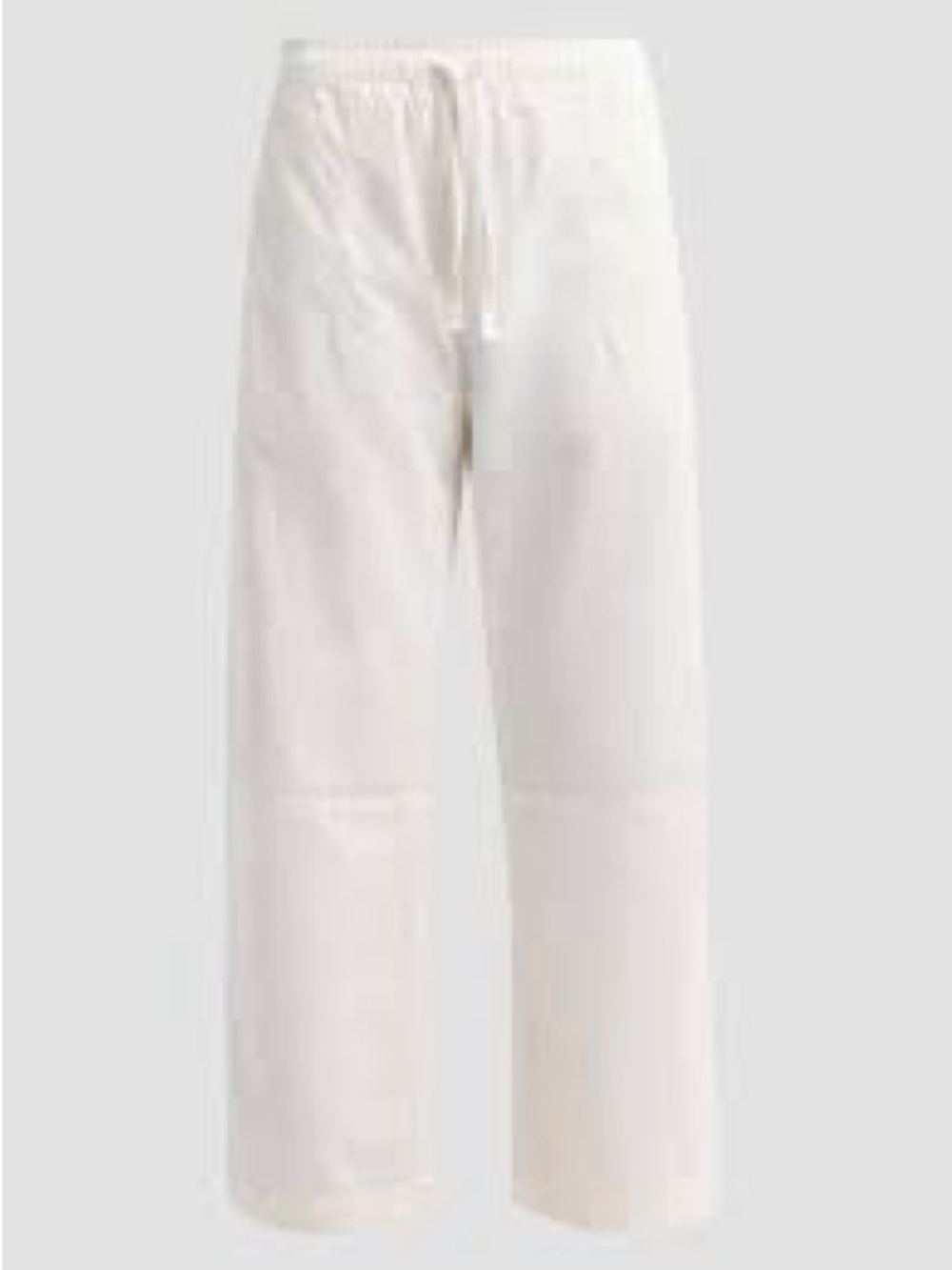 NWT SIZE XL Wide-Leg Drawstring Trousers in Off-White for Women
